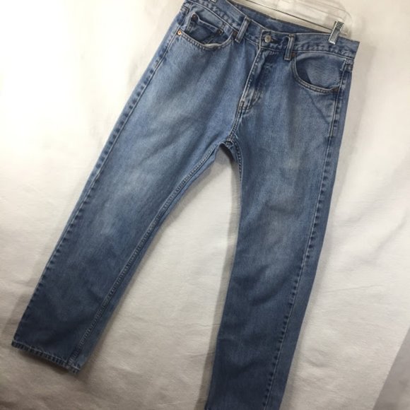 Levi's 505 Jeans Straight Leg Blue Denim Red Tab - Picture 4 of 12